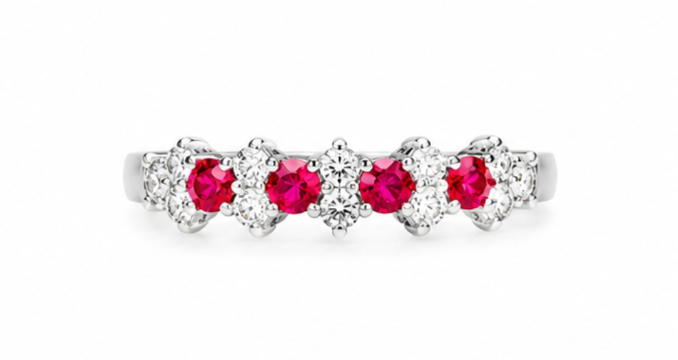 Ruby Diamond Ring 0.52 / 0.37ct